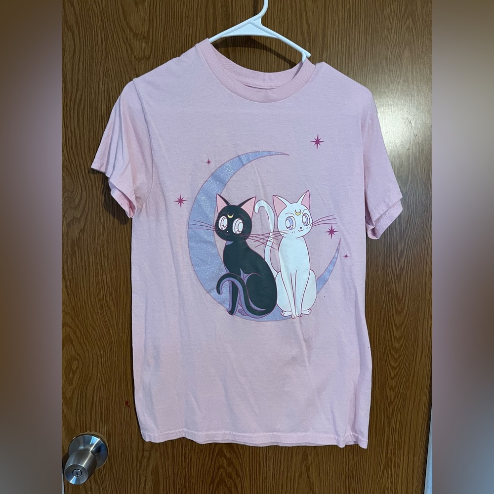 Hybrid Apparel Light Pink Sailor Moon Tee